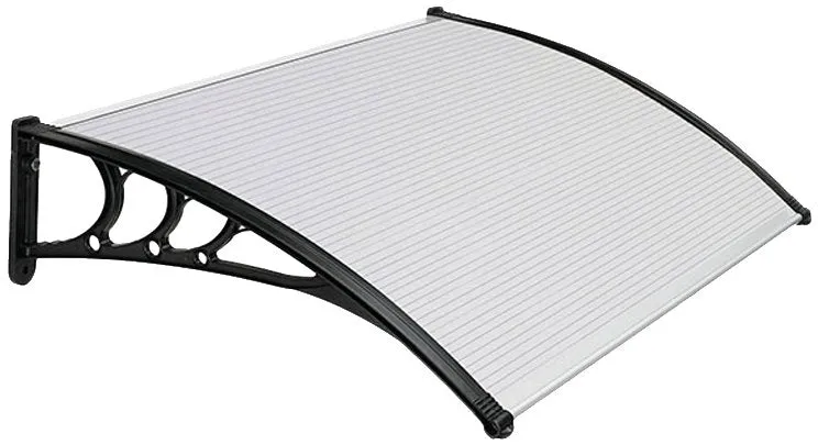pensilina da esterno alveolare trasparente ideal star 120x100 cm