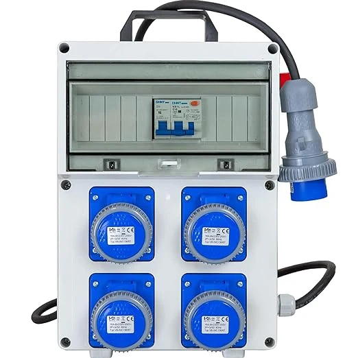 quadro di distribuzione 220v con pulsante di emergenza ideal star cm 330x220x150