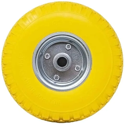 ruota in poliuretano per carrelli con disco in acciaio ideal star 260x85 mm - portata 120 kg