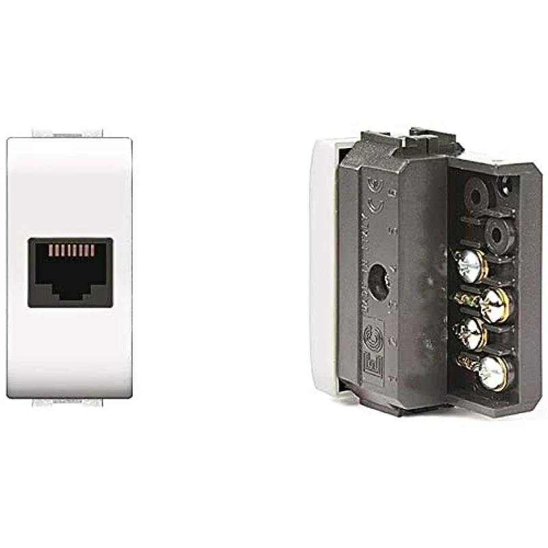 presa telefonica 'mylife' rj11 plug 6/4 - grigio