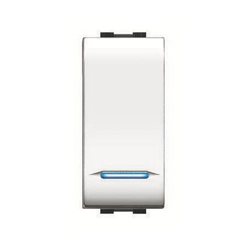 interruttore unipolare illuminabile 'mylife' 16ax 250v - grigio