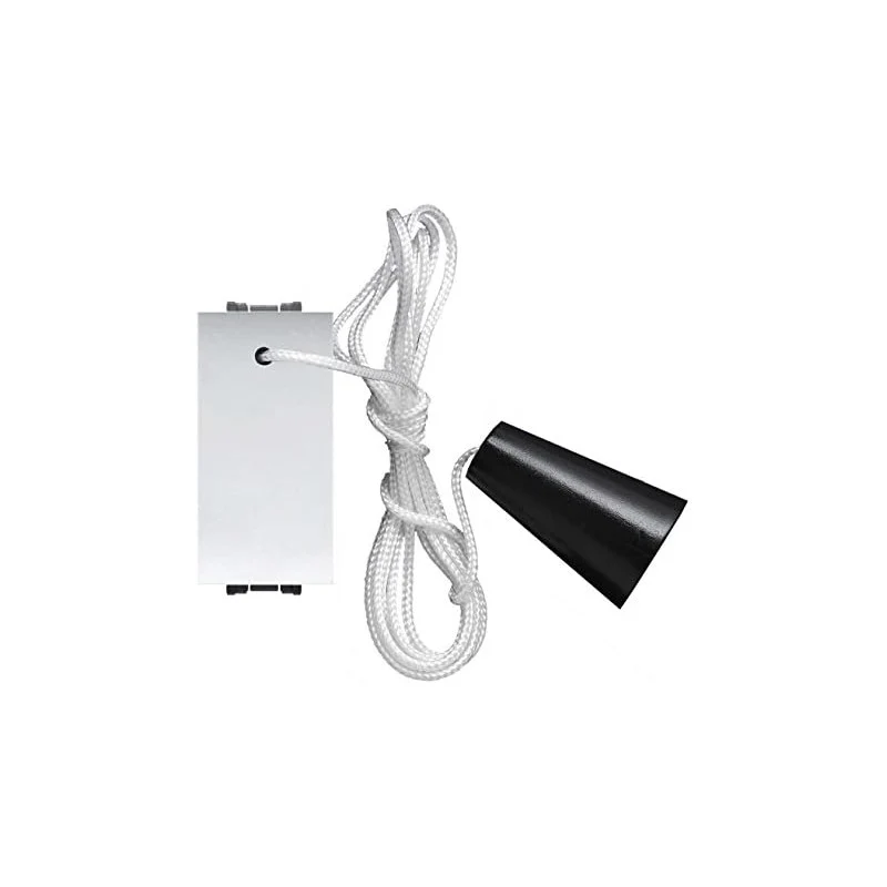 pulsante unipolare a tirante 'mylife' 16a 250v 1p/no - grigio