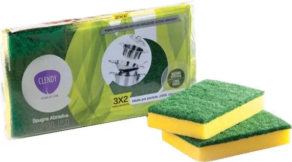 kit spugna abrasiva confezione 3 pezzi