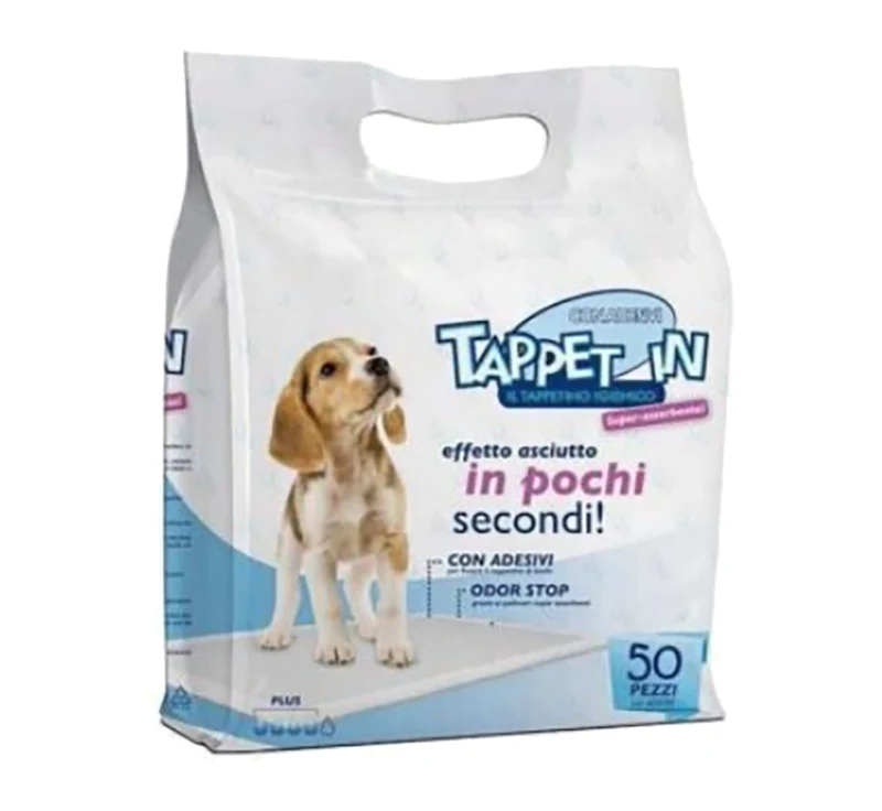 tappeto igienico per animali 60x60 - conf. 50 pz