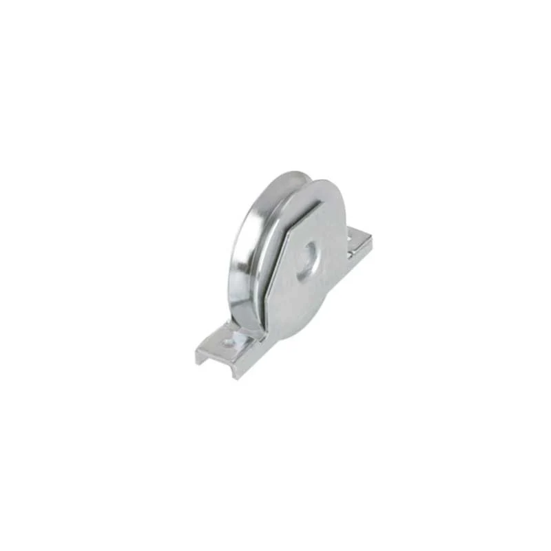 ruota con supporto laterale per cancelli gola y a 2 cuscinetti 120 mm