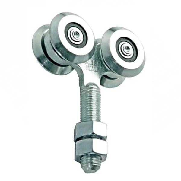 carrello per portoni scorrevoli a 4 cuscinetti ø 54 mm - m20