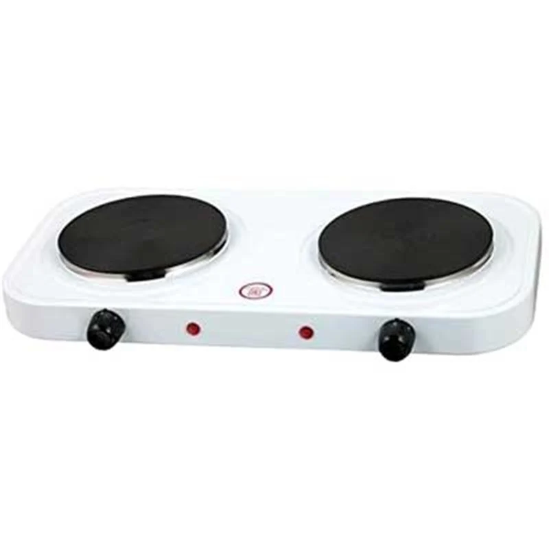 fornello elettrico 2 piastre 2 x ø 15,5 cm - 1000/2000 watt