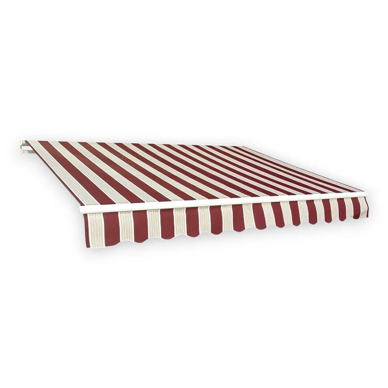 tenda da sole a barra quadra 300x200 cm - col. bordeaux/crema