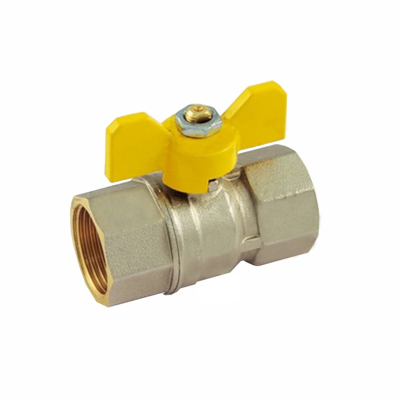 valvola a sfera per gas f.f. a farfalla 1"