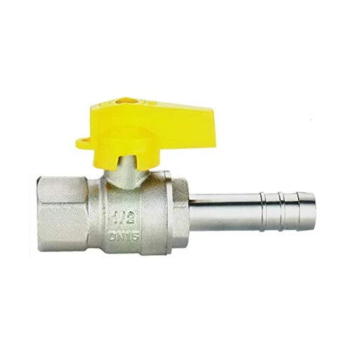 rubinetto diritto gas femmina portagomma 1/2 x 14