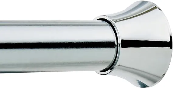 bacchetta per tende estensibile universale 36/60 cm - cromo - confezione 2 pezzi