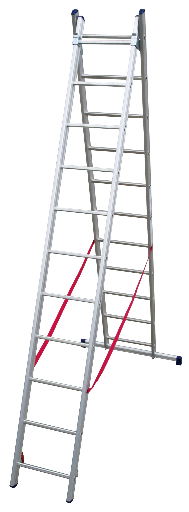scala a due elementi 'stilo' 11+11 gradini - h. 5,10 mt - montante 80x25 mm