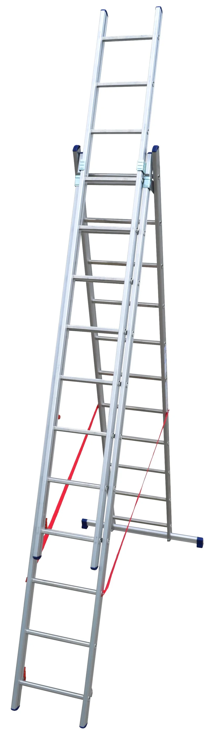 scala a tre elementi 'stilo' 11+11+11 gradini - h. 5,10 mt - montante 80x25 mm