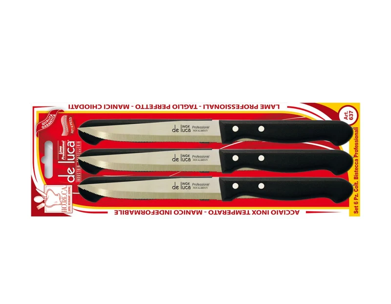 coltelli da bistecca lama 11 cm - blister 6 pz