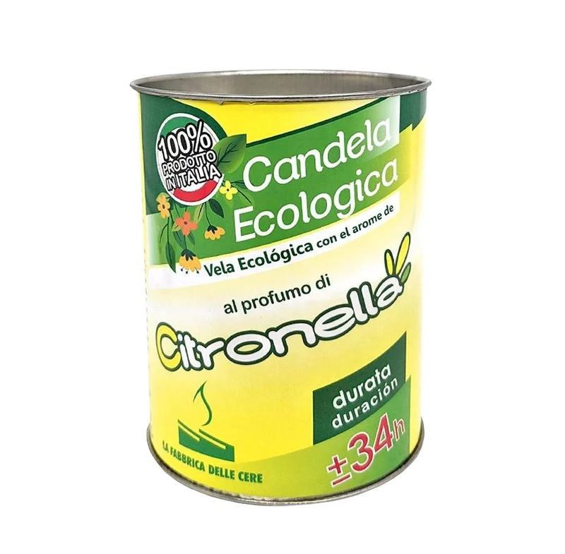 candele alla citronella 'eco' ø cm 8x10h