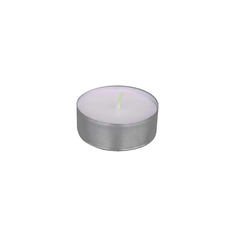 kit mini candele bianche 'light' ø cm 3,6x1,55h - confezione 25 pezzi