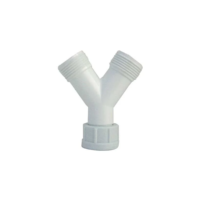 raccordo a 'y' per tubo scarico lavatrice 3/4" x 3/4" x 3/4"