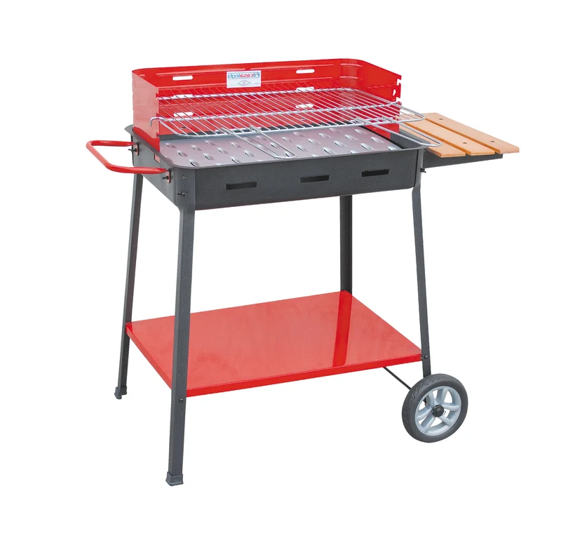 barbecue a carbonella 'supermax' con appoggio cm 60x40x85h