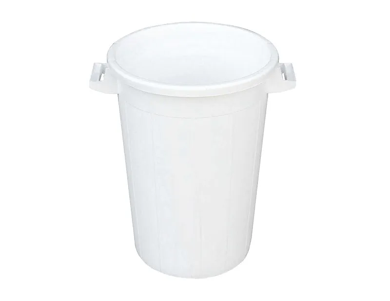 bidone per rifiuti bianco 50 lt - ø 44x45h
