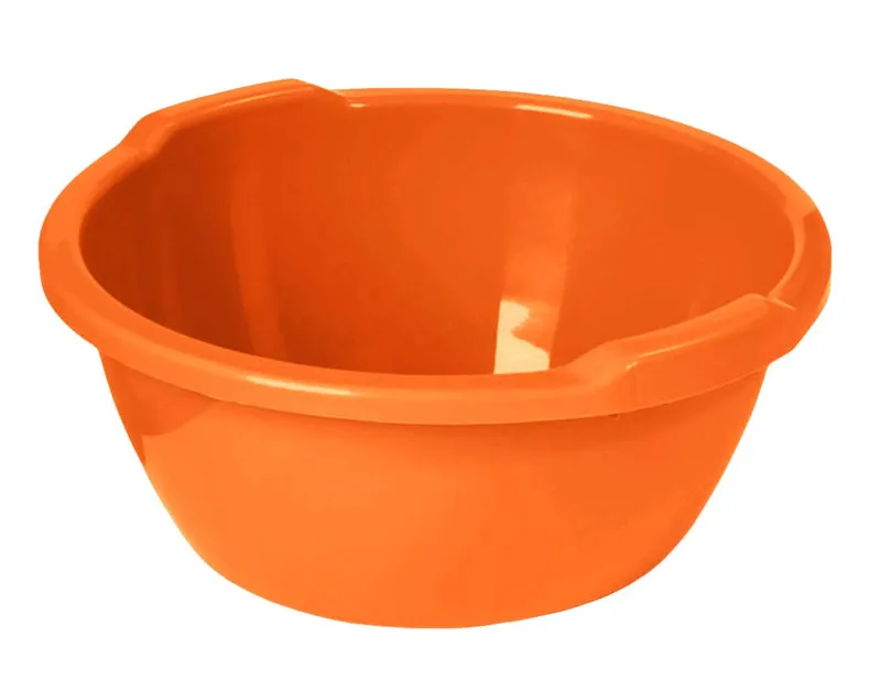 bacinella rotonda 14 lt, cm ø 40x42x17h - col. arancio