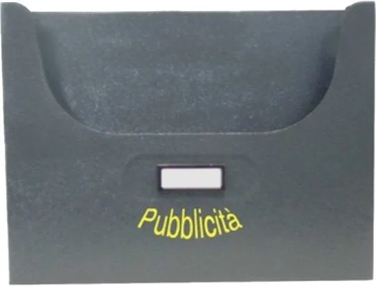 cassetta porta pubblicita' mm 340x50x260h - antracite