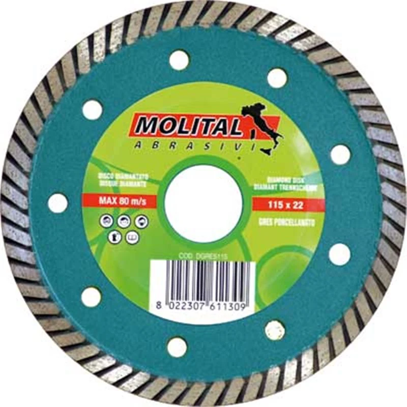 disco diamantato 'gres' molital ø 230 mm