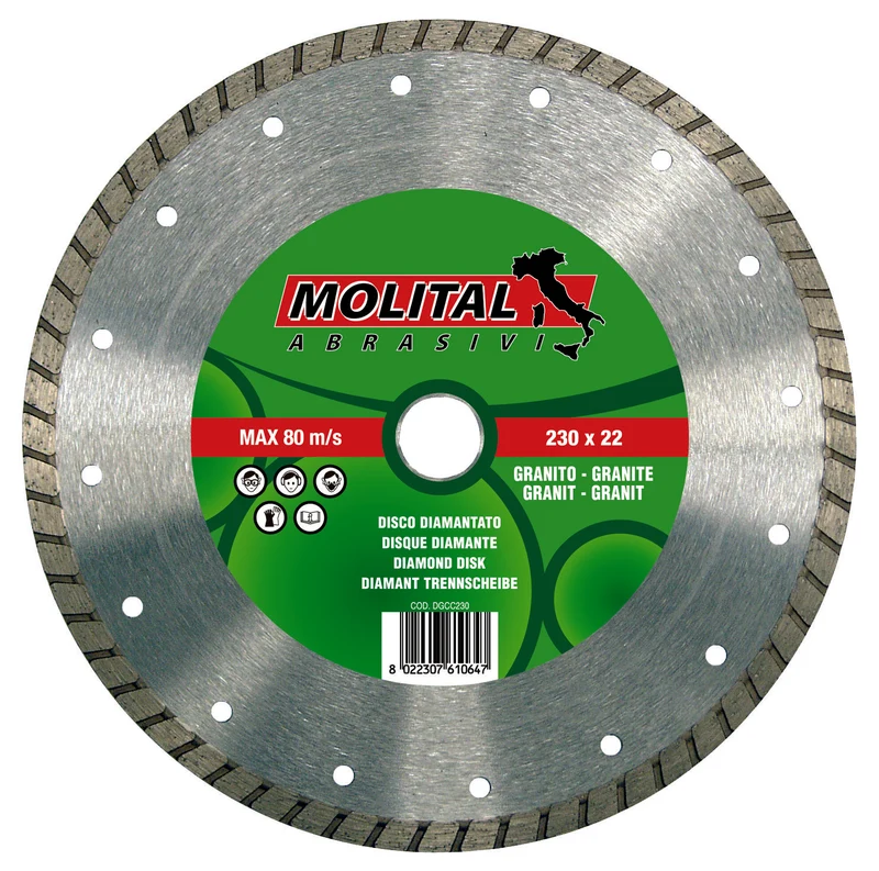 disco diamantato 'granito' molital ø 230 mm