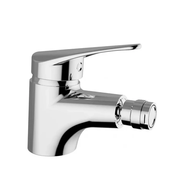 Miscelatore bidet con scarico cromato