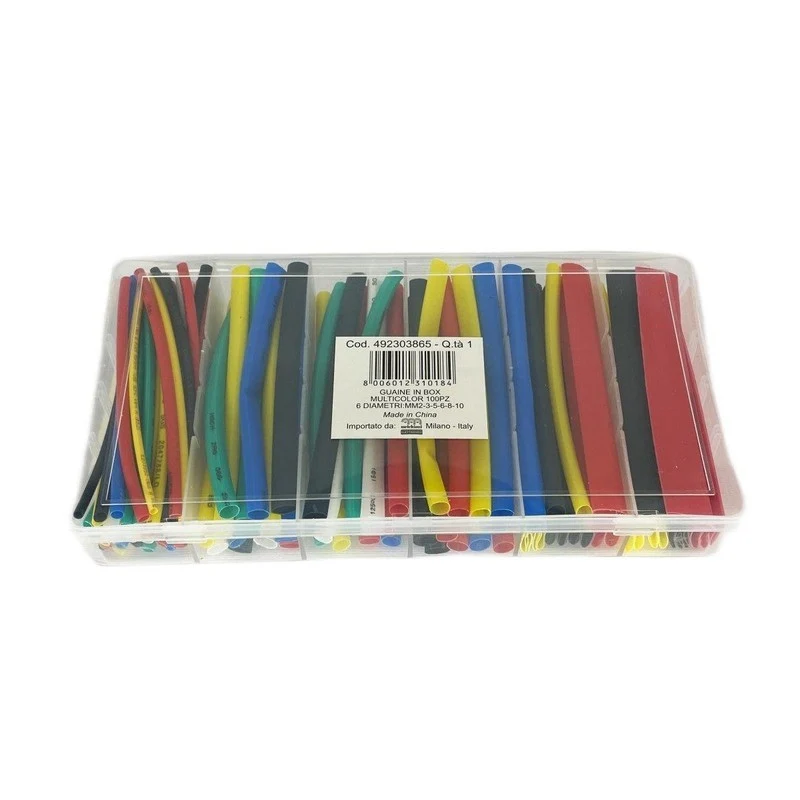 Guaina termorestringente 100 pezzi multicolor
