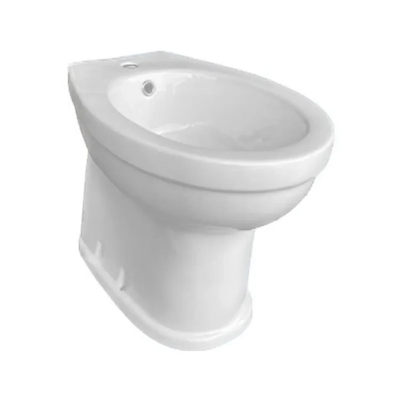 Bidet a pavimento Berlin bianco in ceraminca monoforo