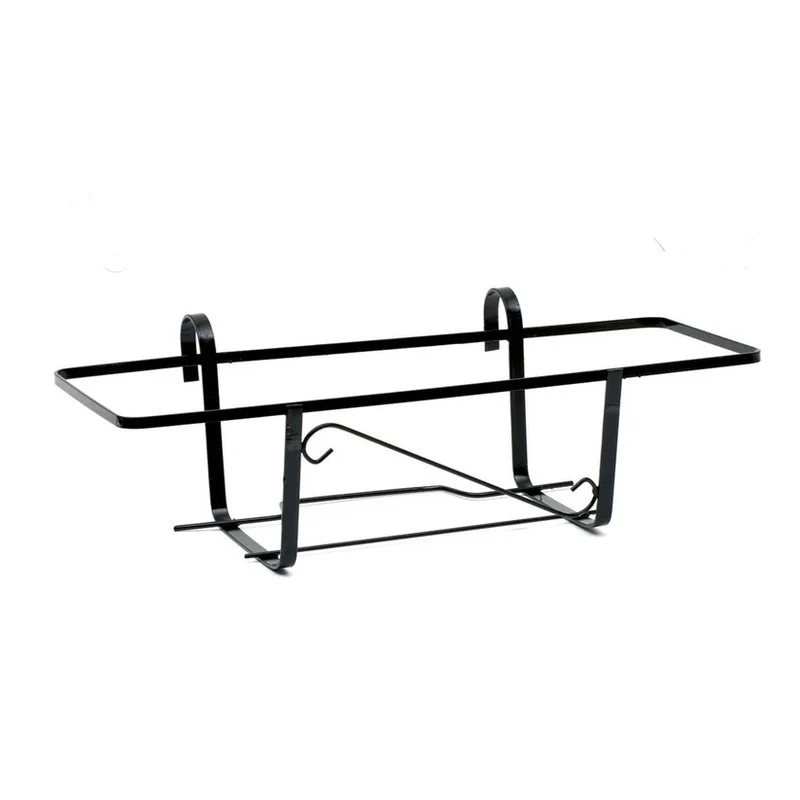 Fioriera fissa nera cm 50x20x15h