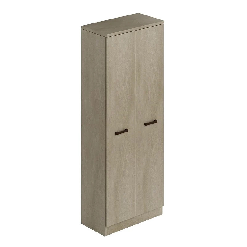 Armadio Scarpiera Multiuso Argilla Due Ante, Portascope 182x71x38 cm