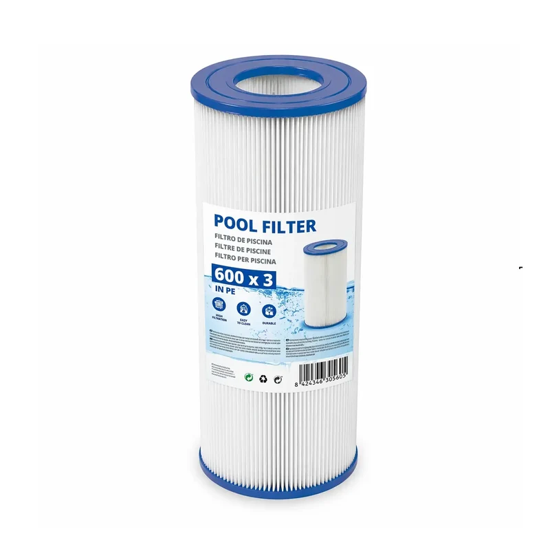 Tubo filtrante piscina in PE 600x3