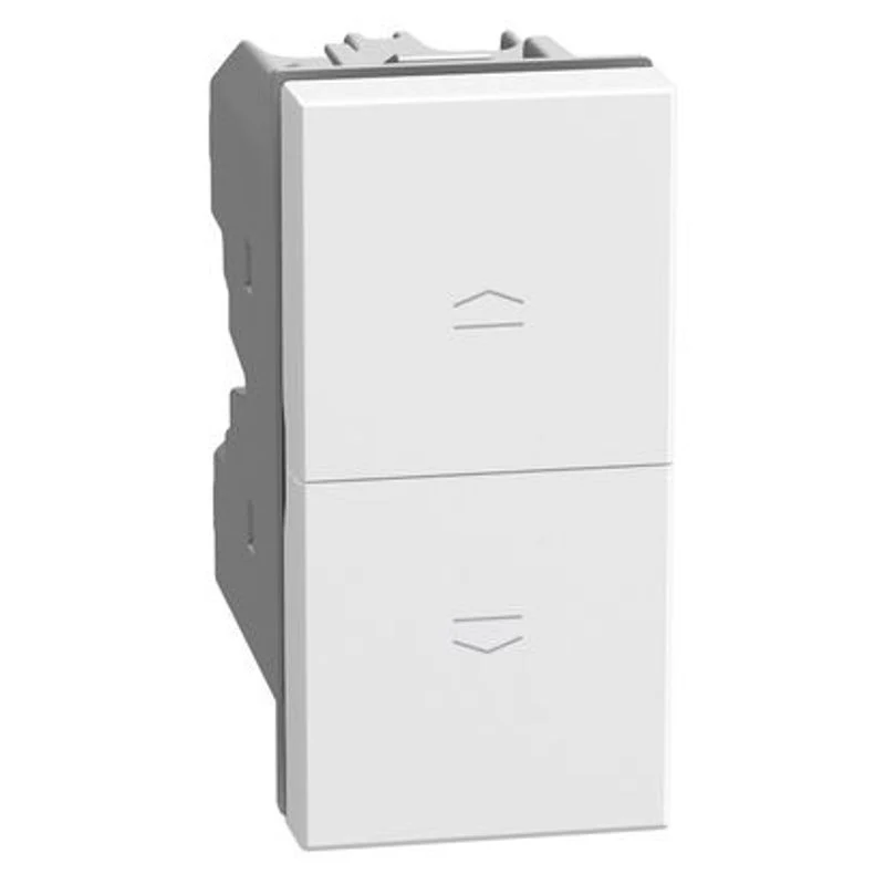 BTICINO JW4036 - Pulsante doppio 10 A 250 Va.c. 1 P (NO) + 1 P (NO) non interbloccato Bianco - MatixGo