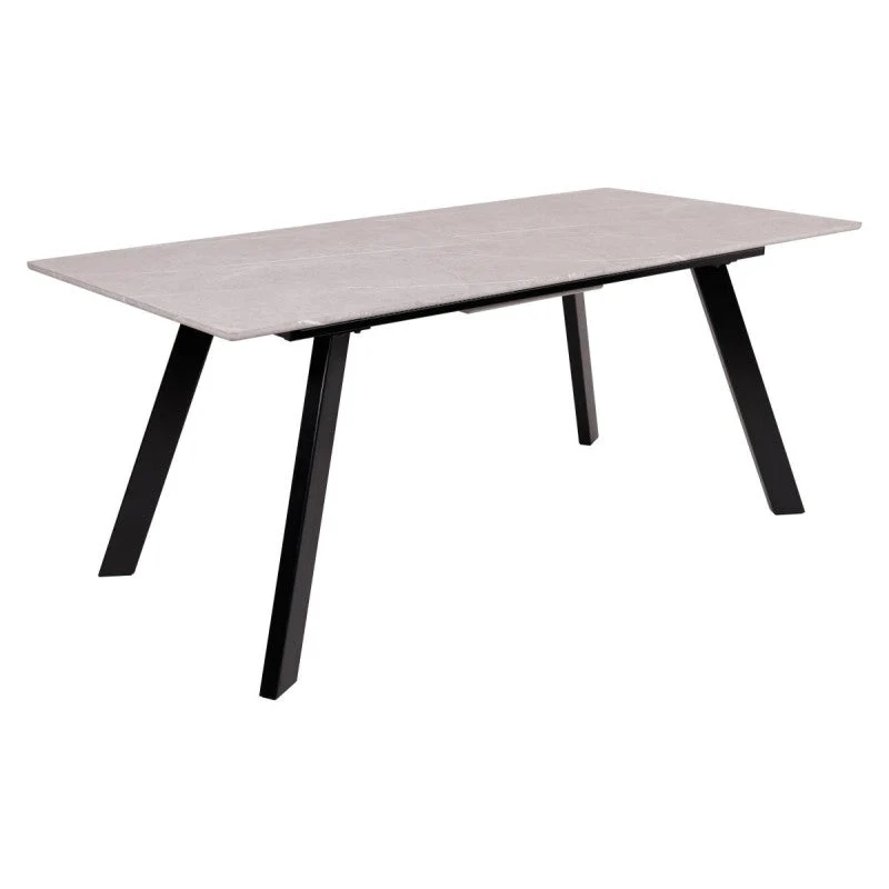 Tavolo allungabile Wilder XL grigio pietra venato/bianco cm 180-220x90x76 cm