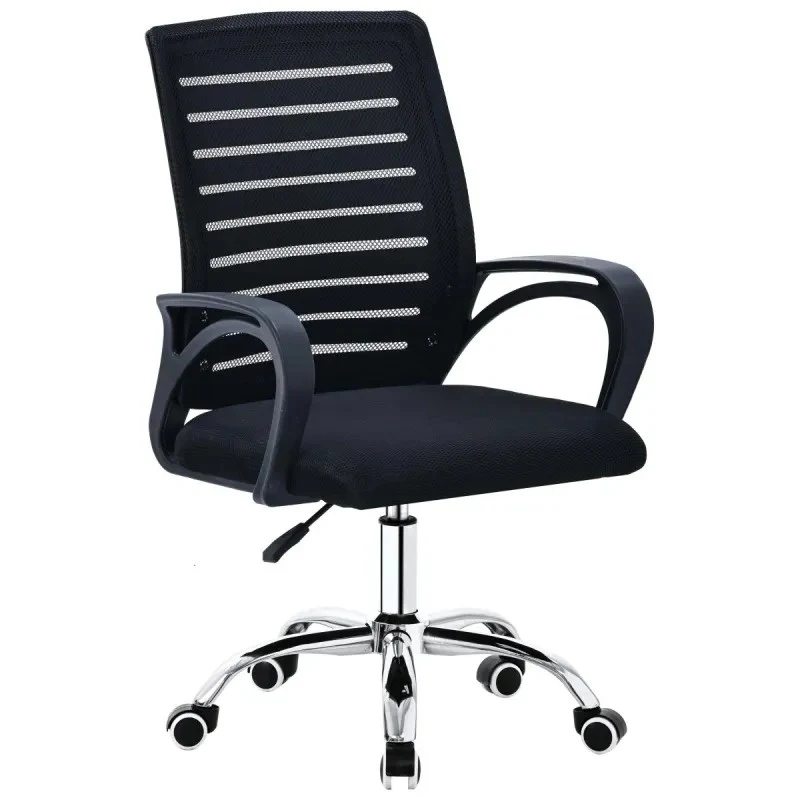 Poltrona ufficio Chester nera cm 57×56×92-101