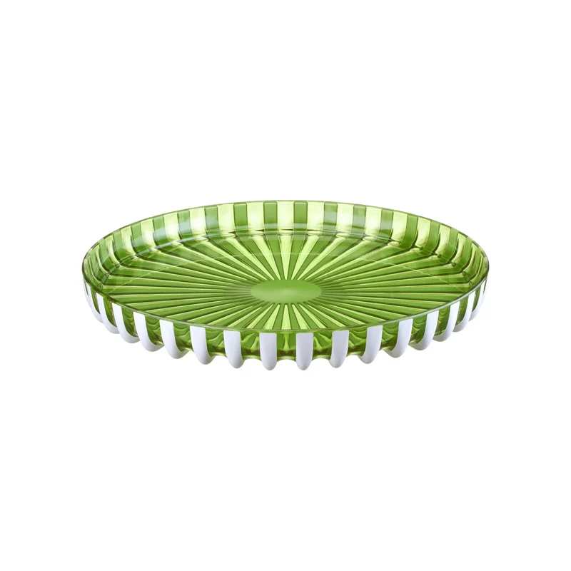 Vassoio tondo Pin Up Ø31 cm colore verde/bianco