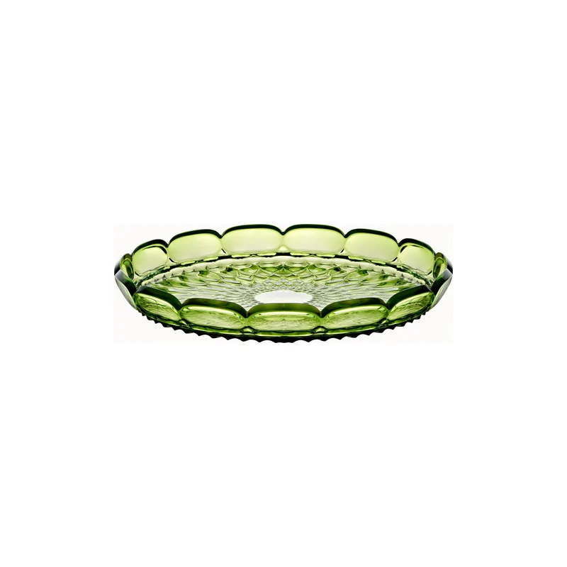 Vassoio tondo piccolo Ø30x4 cm verde ninfea