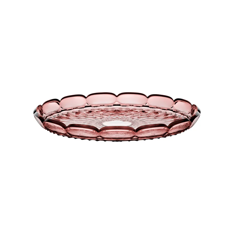 Vassoio tondo grande Ø36x4,4 cm malva