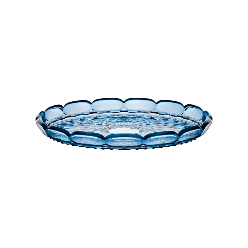 Vassoio tondo grande Ø36x4,4 cm azzurro cielo