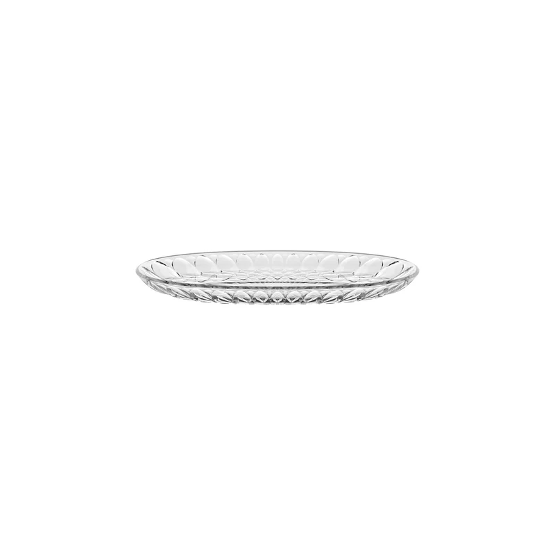 Vassoio ovale piccolo 32x19,5x2,7 cm trasparente