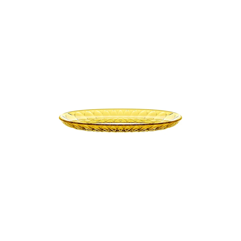 Vassoio ovale piccolo 32x19,5x2,7 cm giallo zafferano
