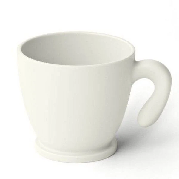 Tazzina da caffè chef line bianco latte
