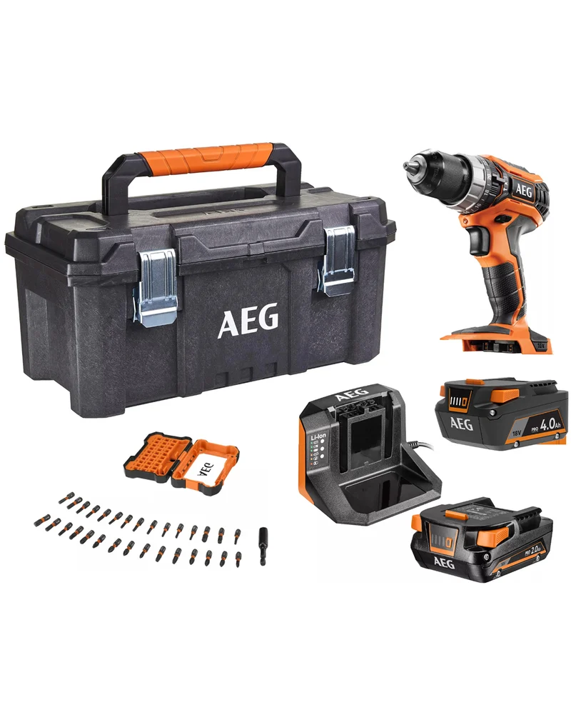 Kit trapano a percussione a batteria BSB18C2X-X02TB AEG