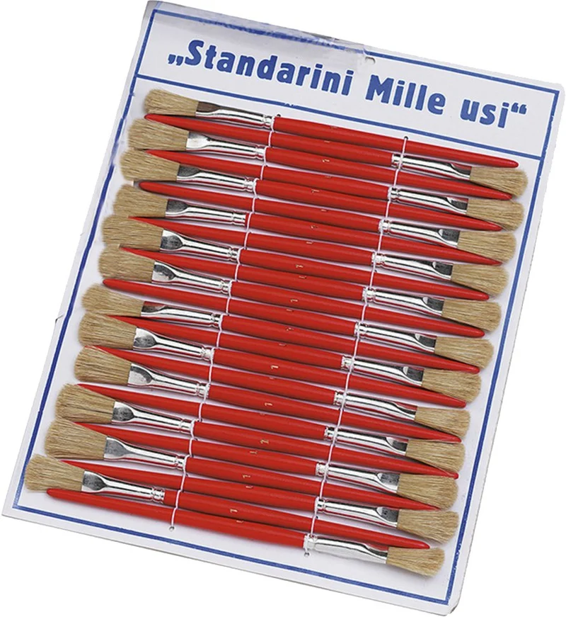 pennelli standarini su cartella n° 2 - 24 pezzi