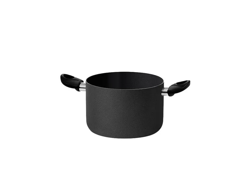 pentola 'black line' ø cm 22x15,5 h - cap.6 lt