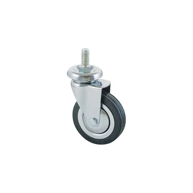 ruota arredamento art. 155b avo 80x20 mm - fil. m12 - portata 70 kg