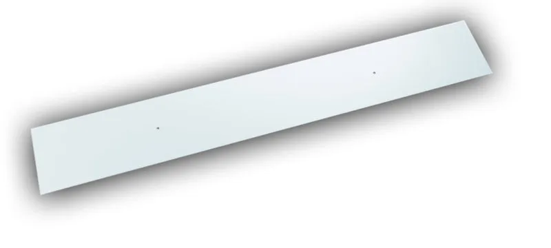 battisedia con foro - 1000x100 mm - spessore 2 mm