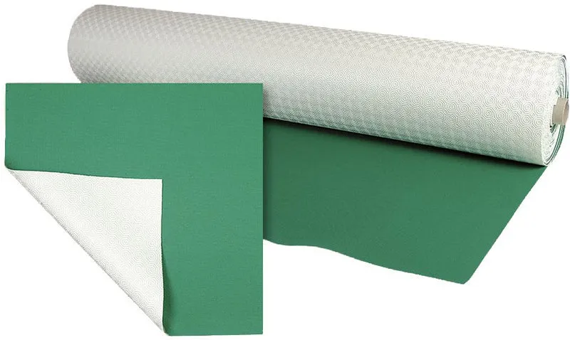 mollettone copritavolo h. 140 cm - rotolo 20 mt - bianco/verde