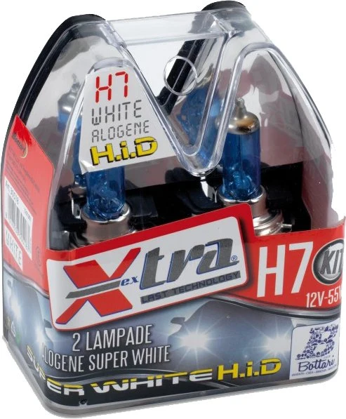 set 2 lampade 'super white' 12 v h 7 55 w